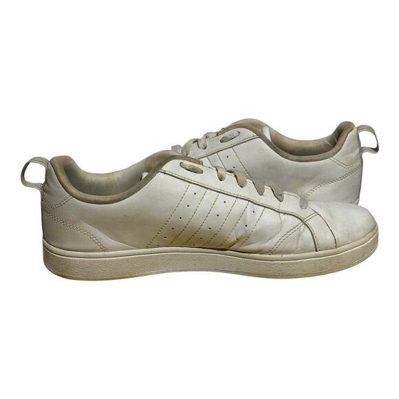 Adidas VL Court 2.0 White Silver Sneakers Men's Size 9 Classic Casual low Top - Picture 7 of 8